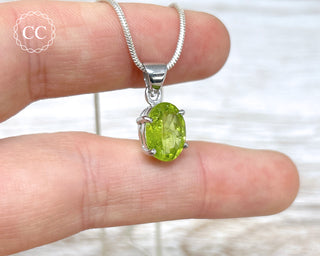 Peridot Silver Necklace #1