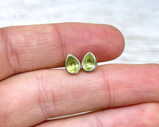 Peridot Silver Studs #1