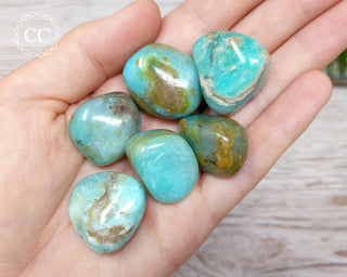 Peruvian Andean Blue Opal Tumbled Crystal