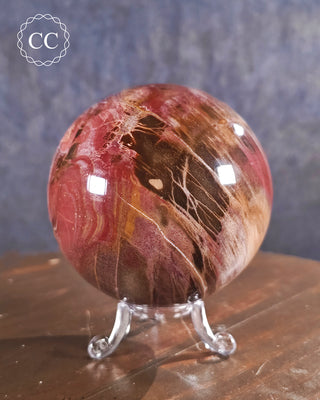 Large Petrified Wood Sphere #3