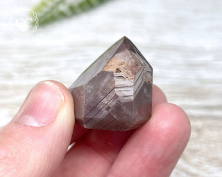 Pink Hematite (Lithium) Quartz Tower #19