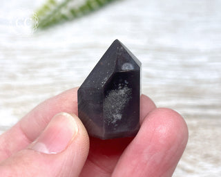 Pink Hematite (Lithium) Quartz Tower #23