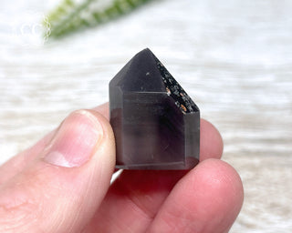 Pink Hematite (Lithium) Quartz Tower #23