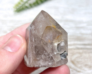 Pink Hematite (Lithium) Quartz Tower #24