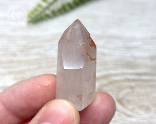 Pink Hematite (Lithium) Quartz Tower #6