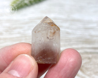 Pink Hematite (Lithium) Quartz Tower #12