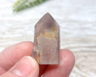 Pink Hematite (Lithium) Quartz Tower #18