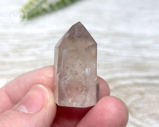 Pink Hematite (Lithium) Quartz Tower #18