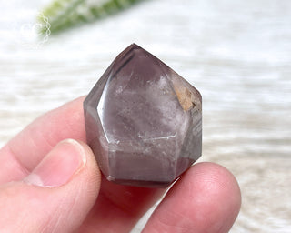 Pink Hematite (Lithium) Quartz Tower #19