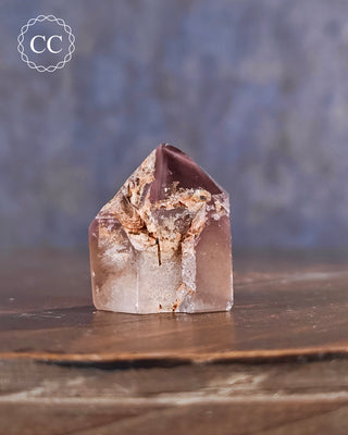 Pink Hematite (Lithium) Quartz Tower #3