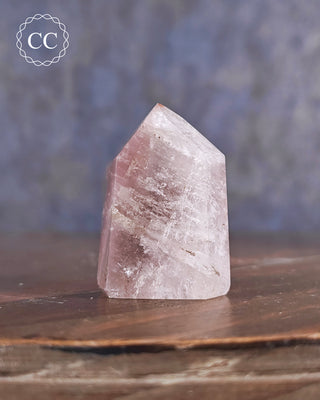 Pink Hematite (Lithium) Quartz Tower #8