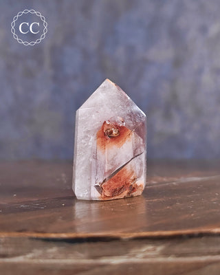 Pink Hematite (Lithium) Quartz Tower #8