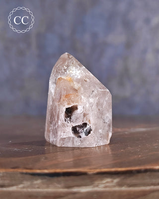 Pink Hematite (Lithium) Quartz Tower #24