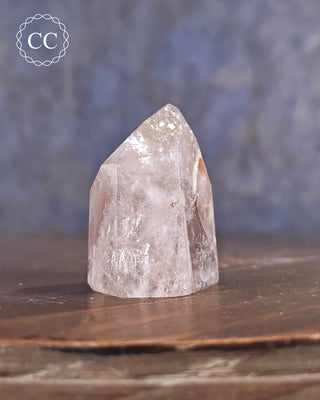 Pink Hematite (Lithium) Quartz Tower #24
