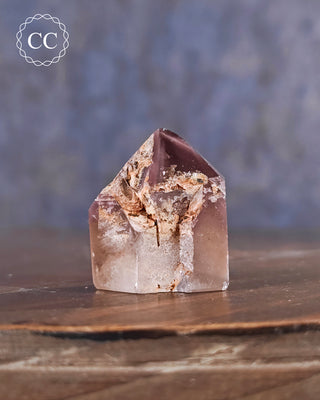 Pink Hematite (Lithium) Quartz Tower #3