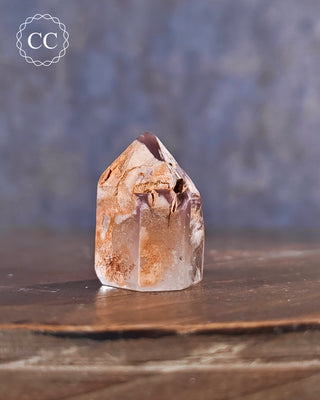 Pink Hematite (Lithium) Quartz Tower #3