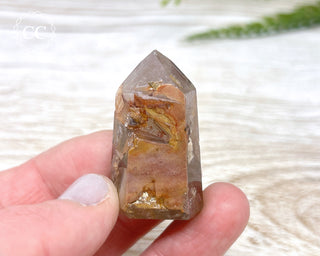 Pink Hematite (Lithium) Quartz Tower #1