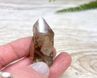 Pink Hematite (Lithium) Quartz Tower #1