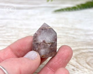 Pink Hematite (Lithium) Quartz Tower #2