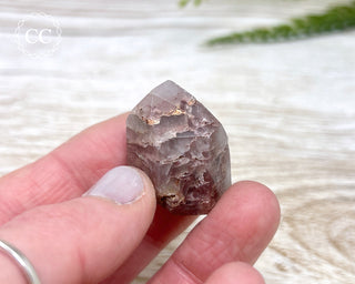 Pink Hematite (Lithium) Quartz Tower #2