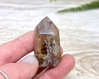 Pink Hematite (Lithium) Quartz Tower #1