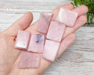 Pink Petalite Tumbled Crystal Slice