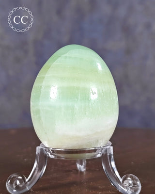 Pistachio Calcite Egg #1