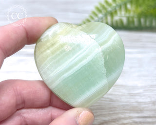 Pistachio Calcite Heart #1