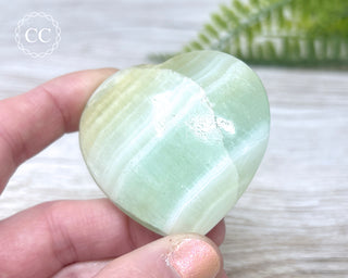 Pistachio Calcite Heart #1