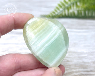 Pistachio Calcite Heart #1