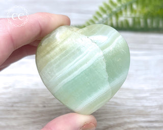 Pistachio Calcite Heart #1