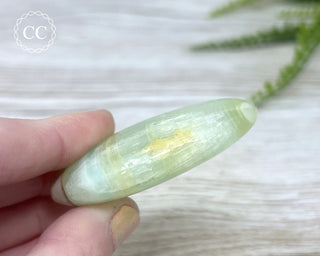 Pistachio Calcite Chunky Palm Stone #2