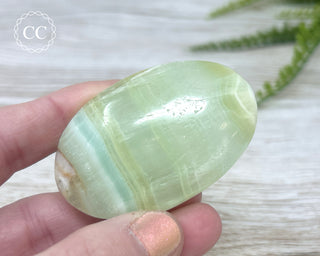 Pistachio Calcite Chunky Palm Stone #2