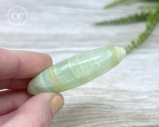 Pistachio Calcite Chunky Palm Stone #2