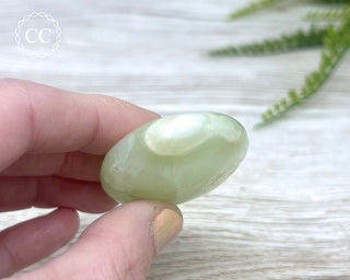 Pistachio Calcite Chunky Palm Stone #2