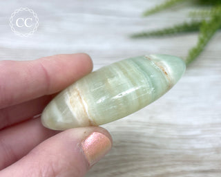 Pistachio Calcite Chunky Palm Stone #3
