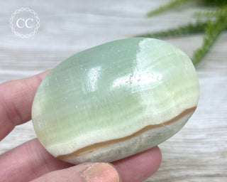 Pistachio Calcite Chunky Palm Stone #5