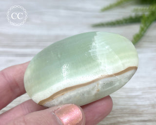 Pistachio Calcite Chunky Palm Stone #5