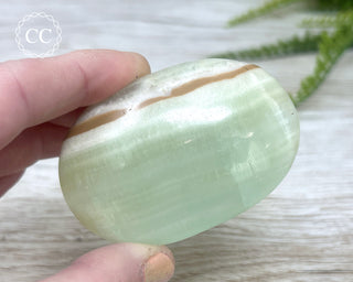 Pistachio Calcite Chunky Palm Stone #5