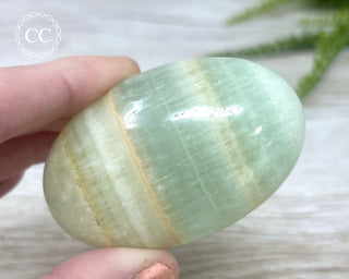 Pistachio Calcite Chunky Palm Stone #6