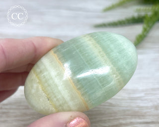Pistachio Calcite Chunky Palm Stone #6