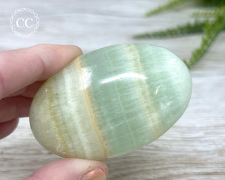 Pistachio Calcite Chunky Palm Stone #6