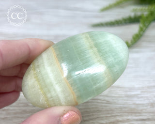 Pistachio Calcite Chunky Palm Stone #6