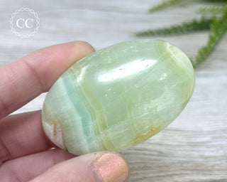 Pistachio Calcite Chunky Palm Stone #2