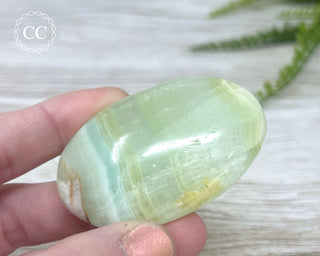 Pistachio Calcite Chunky Palm Stone #2