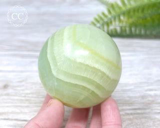 Pistachio Calcite Sphere #1