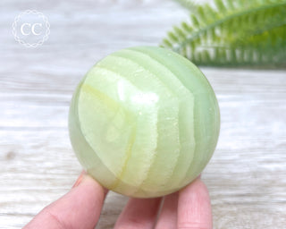 Pistachio Calcite Sphere #1
