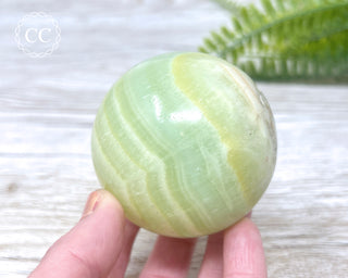 Pistachio Calcite Sphere #1