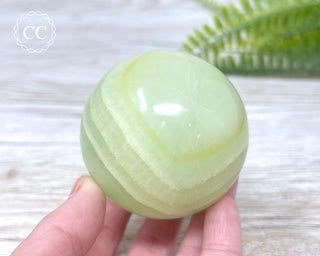 Pistachio Calcite Sphere #1