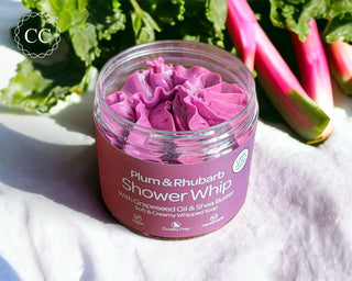 Plum and Rhubard Whipped Soap open